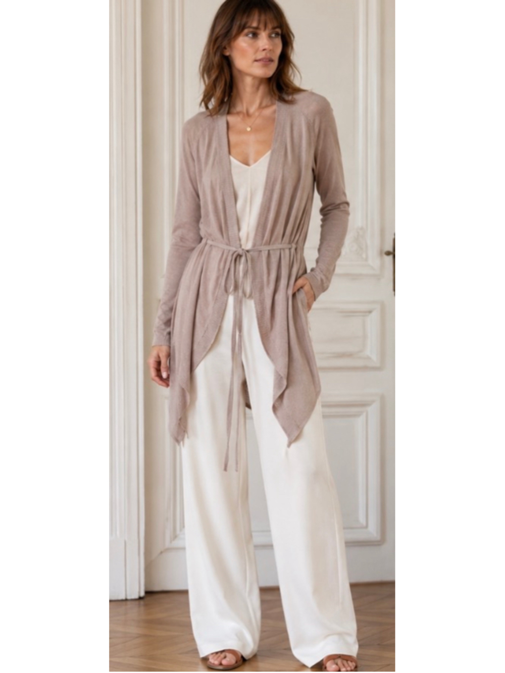 Pinko Cardigan Sweater Size M Beige new with tags!